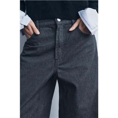 ZW COLLECTION BAGGY MID-WAIST JEANS