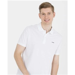 Erkek Beyaz Basic Polo Yaka Tişört