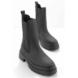 Bambi Mat Siyah Kadın Bot & Bootie K029960306