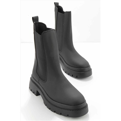 Bambi Mat Siyah Kadın Bot & Bootie K029960306