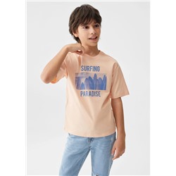 Camiseta estampada algodón -  Niño | MANGO OUTLET España
