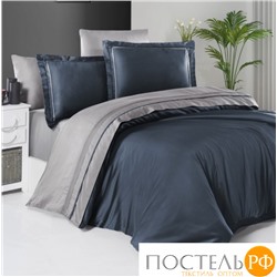 Постельное белье (Сатин де люкс) евро (Serenity Denim/grey)