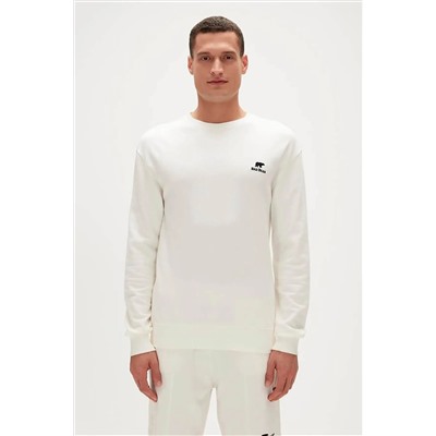 Bad Bear, Erkek Sweatshirt Beyaz 23.02.12.020 Tag Crewneck