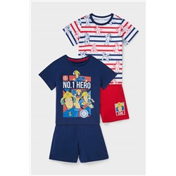 Multipack 2er - Feuerwehrmann Sam - Shorty-Pyjama