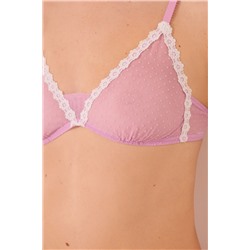NATURAL Sujetador triangular malva