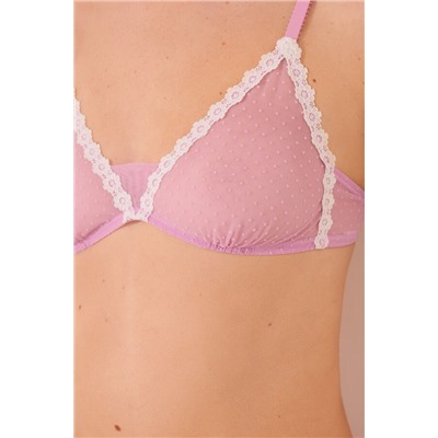 NATURAL Sujetador triangular malva