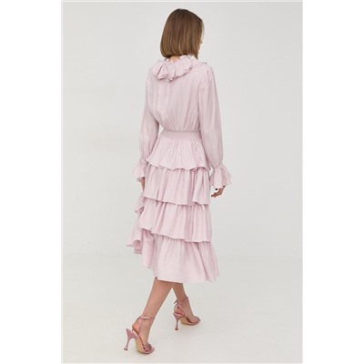 Vestido avolantado Rosa
