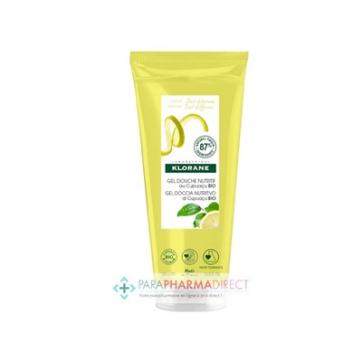Klorane Cupuaçu Gel Douche Nutritif Zeste d'Agrumes 200ml