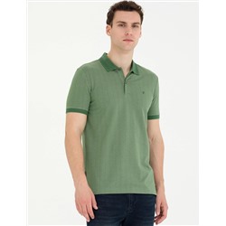 Haki Slim Fit Polo Yaka Tişört