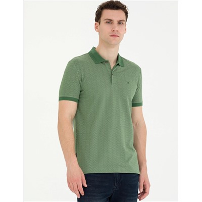 Haki Slim Fit Polo Yaka Tişört