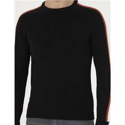 Siyah Slim Fit Kazak