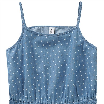 Mädchen Kleid im Denim-Look