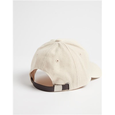 Embroidery Cap, Men, Beige
