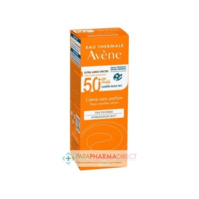 Avène Solaire SPF50+ Crème Sans Parfum Fini Invisible Très Haute Protection 50 ml