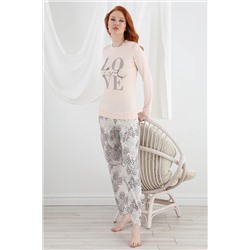 Sevim Pudra 13125 Kadın Baskılı Pijama Takım SVM.13125