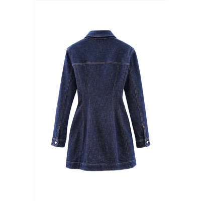 Vestido camisero vaquero Azul marino
