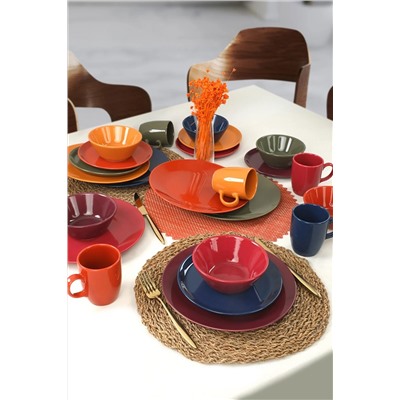 Keramika Rainbow Kahvaltı Takımı 24 Parça 6 Kişilik CKAHVALTIPAKETIRAINBOW0024