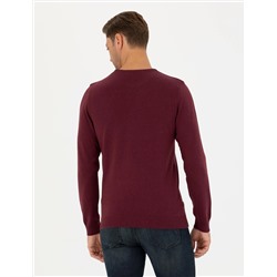 Bordo Slim Fit Basic Kazak