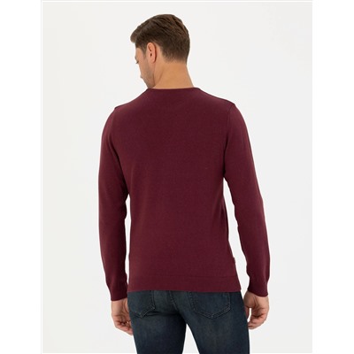 Bordo Slim Fit Basic Kazak
