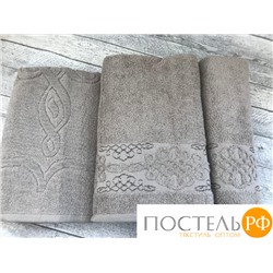 T0871/05 Набор полотенец PUPILLA PENANOPE хлопок 3 шт (50*80,50*90,70*140) кофейный