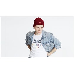 Levi’s® Logo Embroidered Slouchy Beanie
