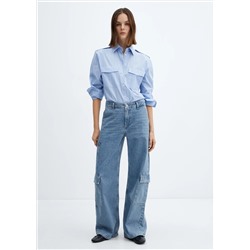 Jeans loose cargo bolsillos