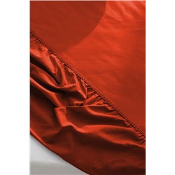 Manon King Size %100 Pamuk Ranforce Lastikli Çarşaf - Turuncu