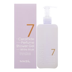 061504 MASIL 7 CERAMIDE PERFUME SHOWER GEL WHITE MUSK Парфюмированный гель для душа с керамидами и ароматом белого мускуса 300мл
