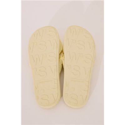 Zapatillas casa seersucker amarillo