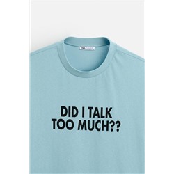 CAMISETA TEXTO ESTAMPADO