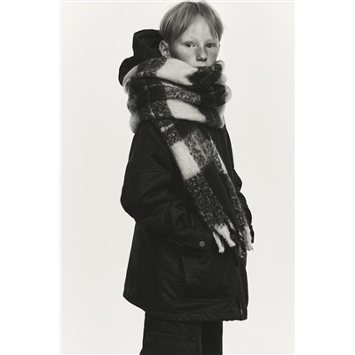 DETACHABLE HOODED WAXED JACKET