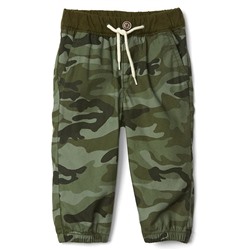 Camo poplin joggers