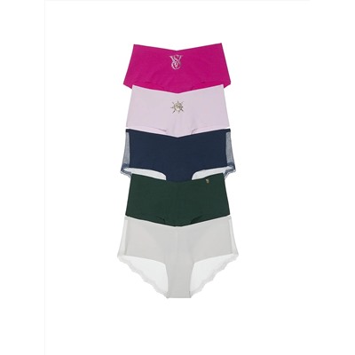 5-Pack No-Show Cheeky Panties