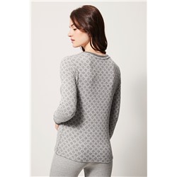 Jersey Gris y crema