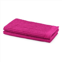 2er Set Gästetücher New Ripple - 100% Baumwolle - 520 g/m² - brombeerfarben - 30 x 50 cm