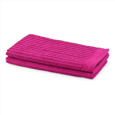 2er Set Gästetücher New Ripple - 100% Baumwolle - 520 g/m² - brombeerfarben - 30 x 50 cm