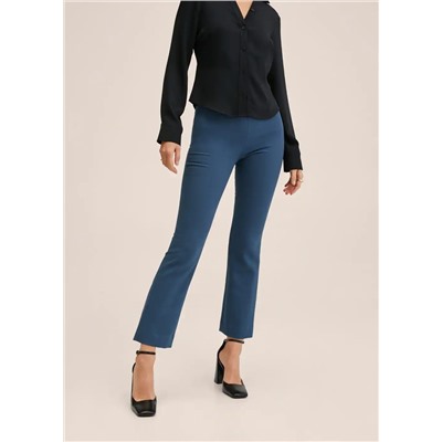 Pantalón flare crop -  Mujer | MANGO OUTLET Melilla