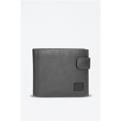 Cartera de piel Chief Gris oscuro