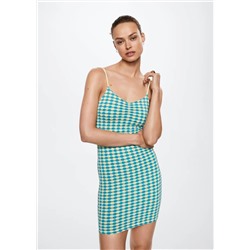 Vestido entallado textura -  Mujer | MANGO OUTLET España