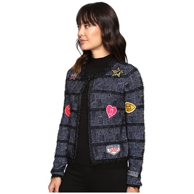 Long Sleeve Multi Patch Short Sweater