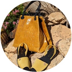 Ab.Zapatos • 3106-8 • amarillo+PELLE-1200 СОСО (770) ocra АКЦИЯ