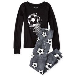 Светящаяся пижама Boys Glow Soccer Snug Fit Cotton Pajamas