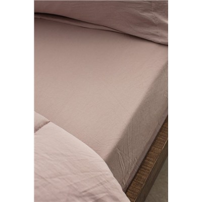 Mona Tek Kişilik Comforter Set - Pudra