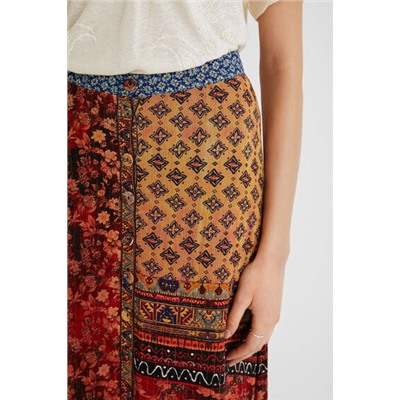 Falda larga floral