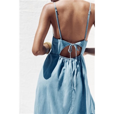 MIDI DRESS WITH BOWS