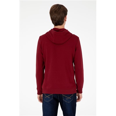 Erkek Bordo Sweatshirt