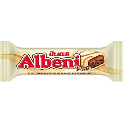 Батончик шоколадный Ulker "Albeni Viva" в белом шоколаде 36 гр 1/24 00866-04
