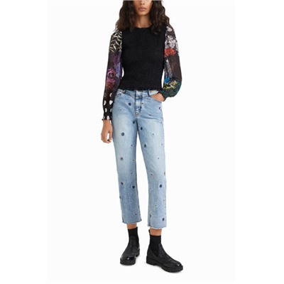 Blusa slim drapeada