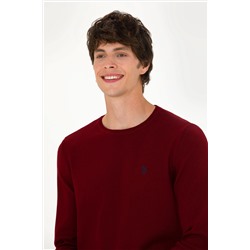 Erkek Bordo Basic Kazak