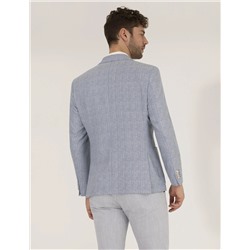 Açık Mavi Slim Fit Ceket